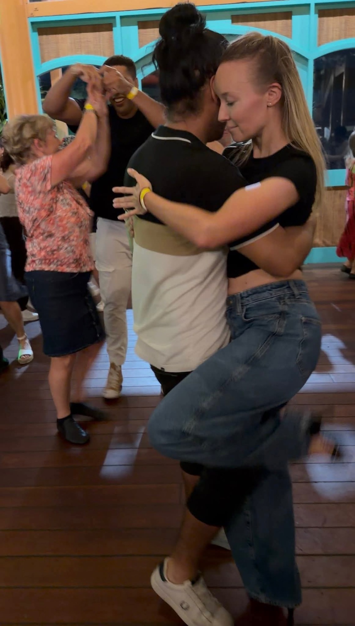 Bachata social dancing