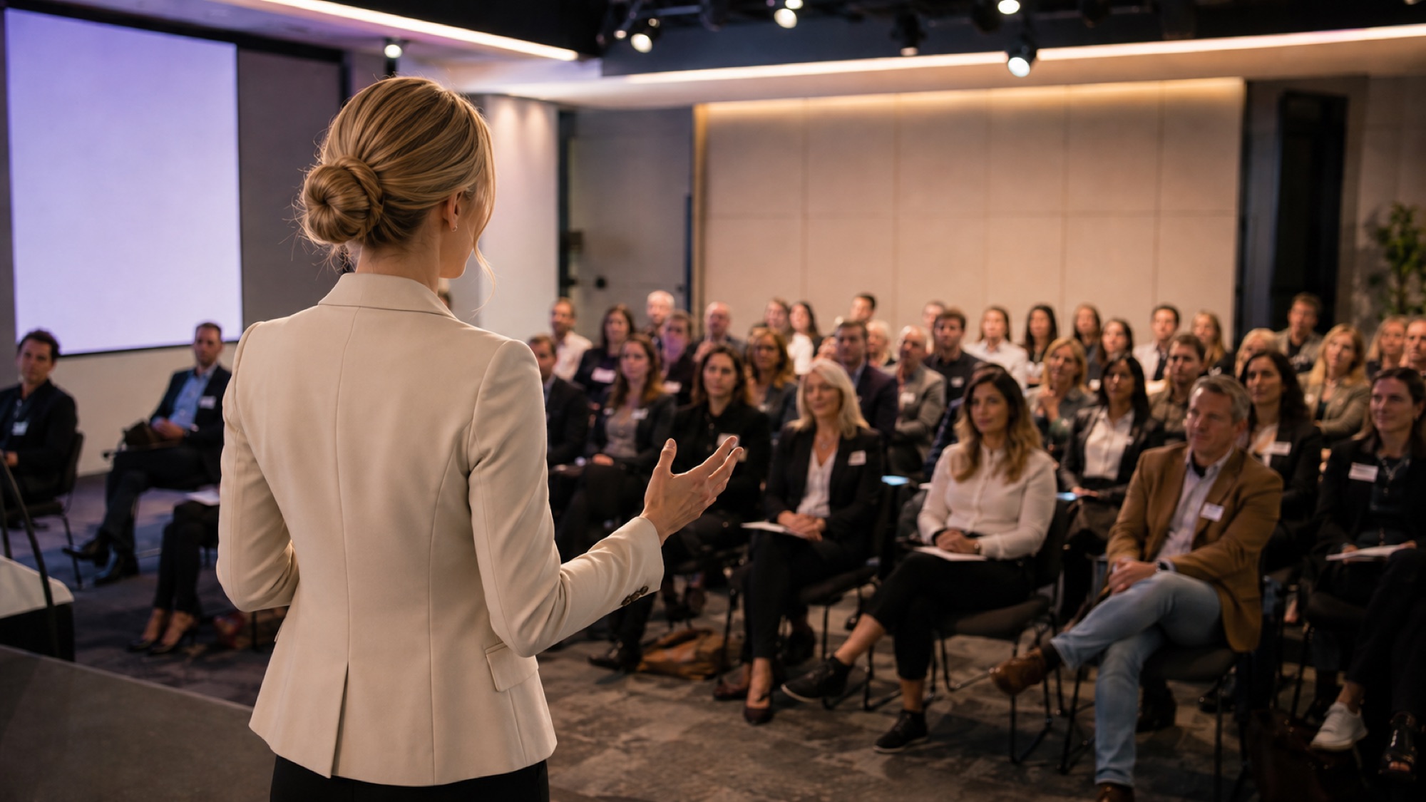 Speaking to a corporate audience